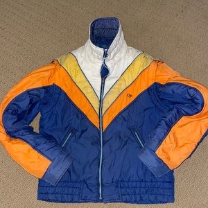 80's vintage OP OCEAN PACIFIC Parka Convertible Vest MEDIUM snowboard ski jacket